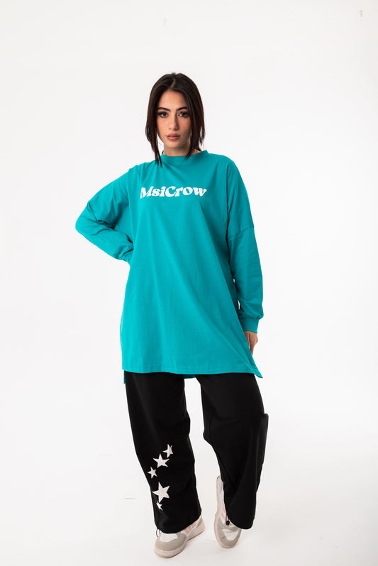 Elysia Women Tracksuit Set | turquoise * Black