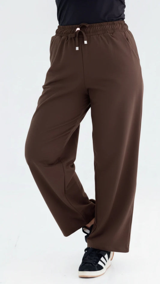 Elva One Size Winter Sweatpants | Brown