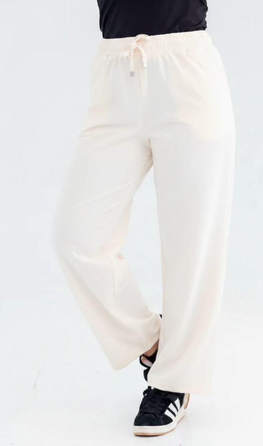 Elva One Size Winter Sweatpants | white