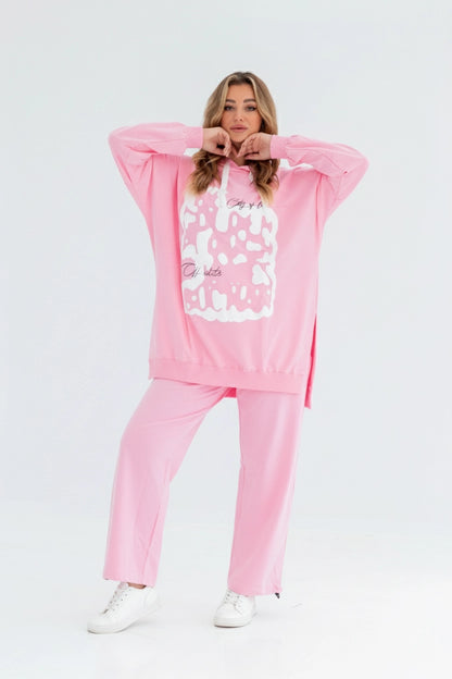 Puffy Milton Cotton One Size Set | Pink