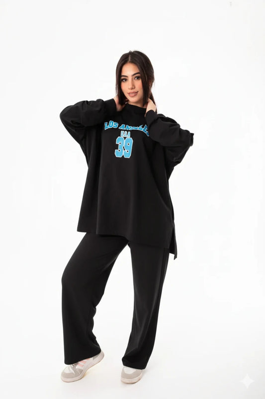 Breeze Women Tracksuit Set | Black