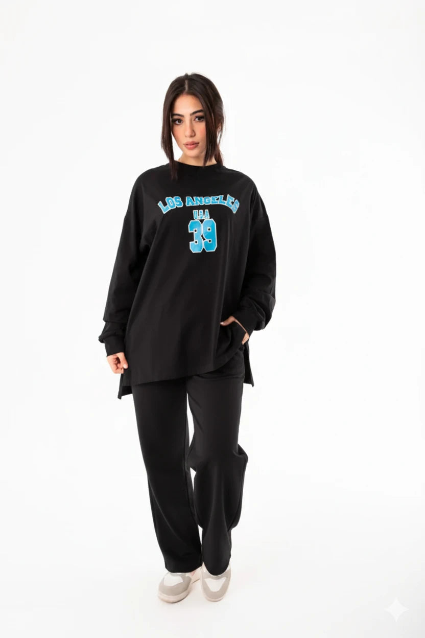 Breeze Women Tracksuit Set | Black