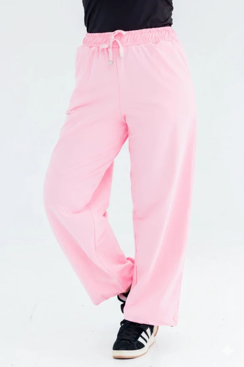 Elva One Size Winter Sweatpants | Pink