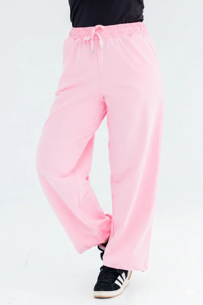 Elva One Size Winter Sweatpants | Pink