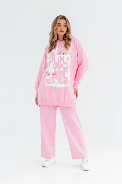 Puffy Milton Cotton One Size Set | Pink