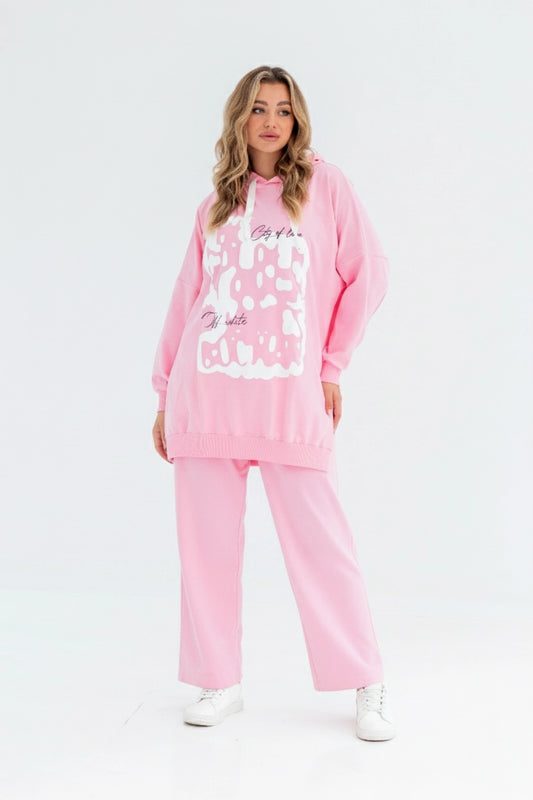 Puffy Milton Cotton One Size Set | Pink