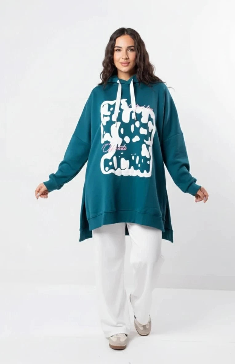 Puffy Milton Cotton One Size Set | Turquoise - White