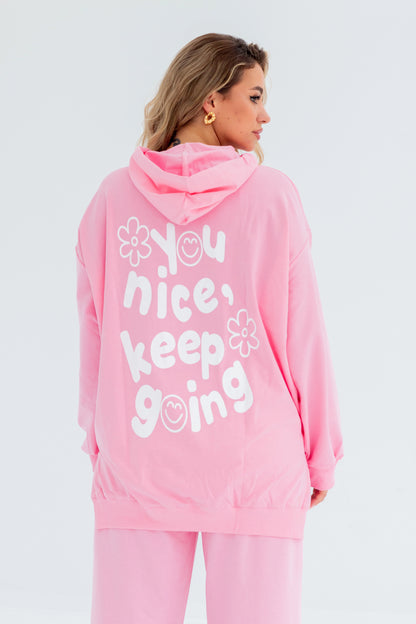 Nice Milton Cotton One Size Set | Pink