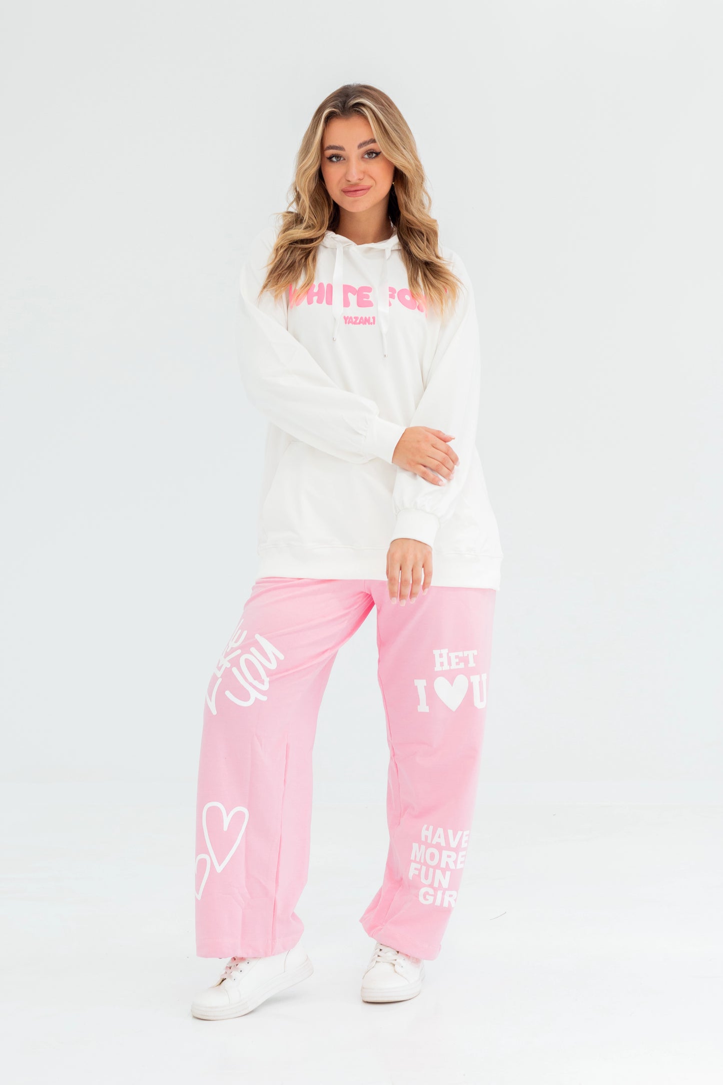 WhiteFox Over Size Women Sweatshirt | White