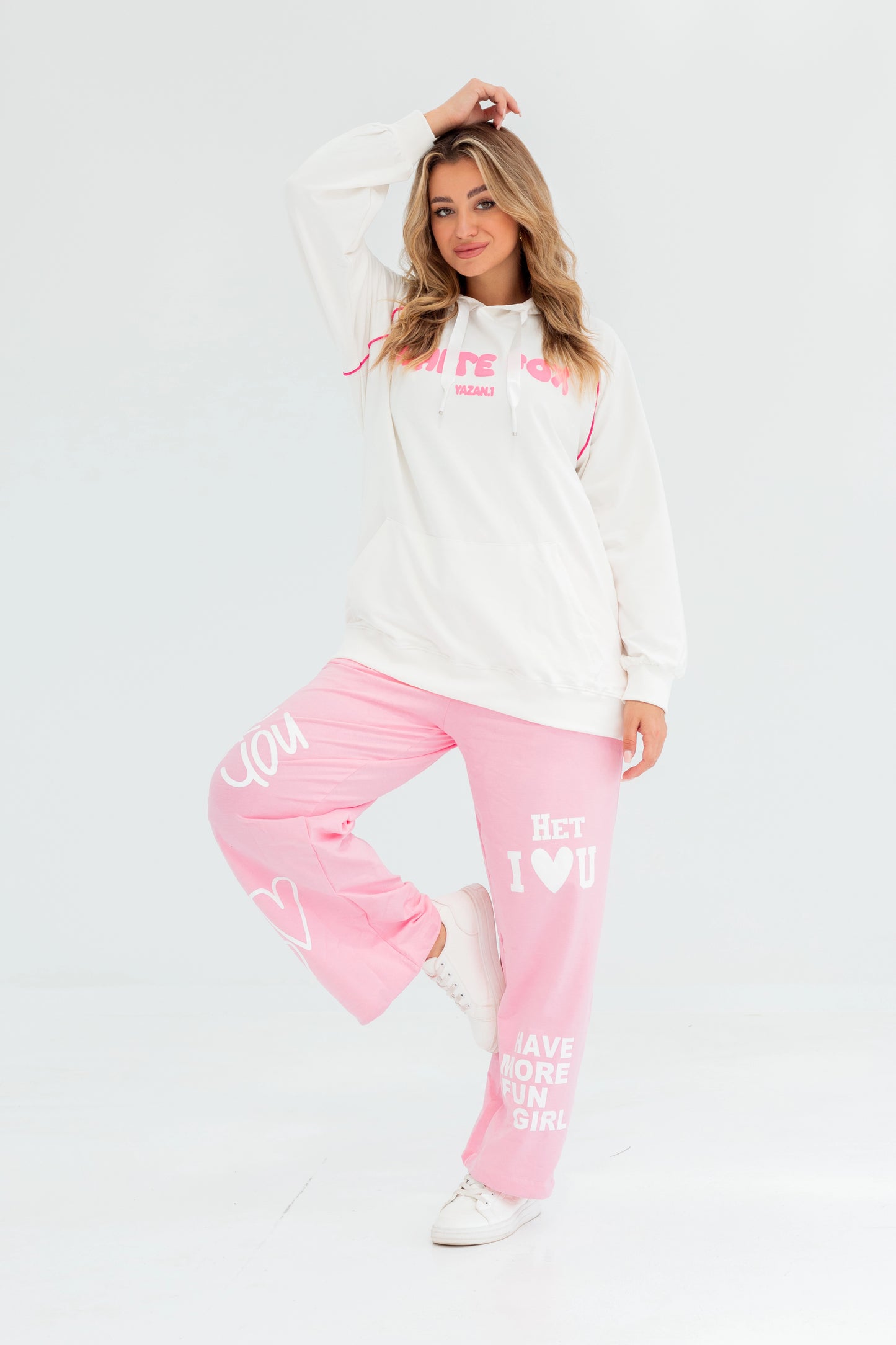 WhiteFox Over Size Women Sweatshirt | White