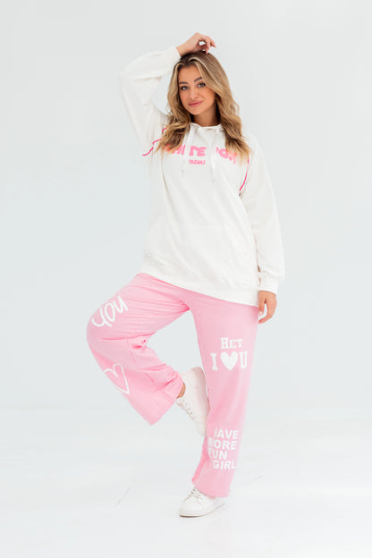 WhiteFox Over Size Women Sweatshirt | White