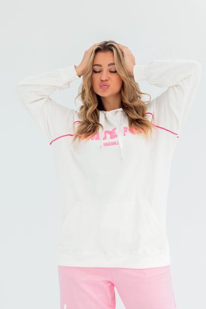 WhiteFox Over Size Women Sweatshirt | White
