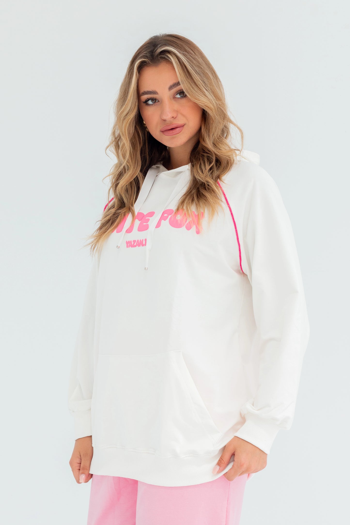 WhiteFox Over Size Women Sweatshirt | White