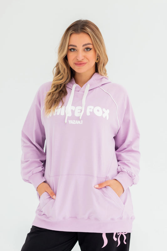 WhiteFox Over Size Women Sweatshirt | Purple