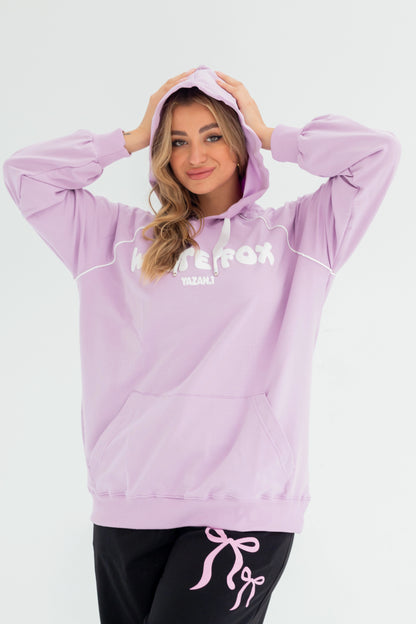 WhiteFox Over Size Women Sweatshirt | Purple