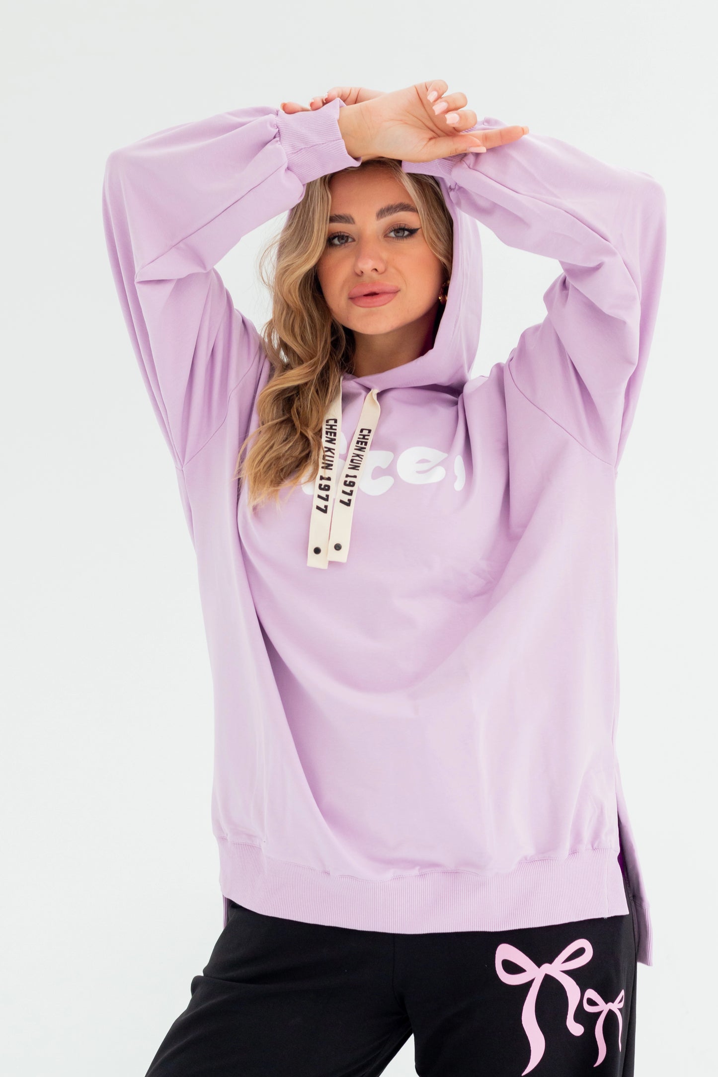Nice Over Size Women Sweatshirt | Purple